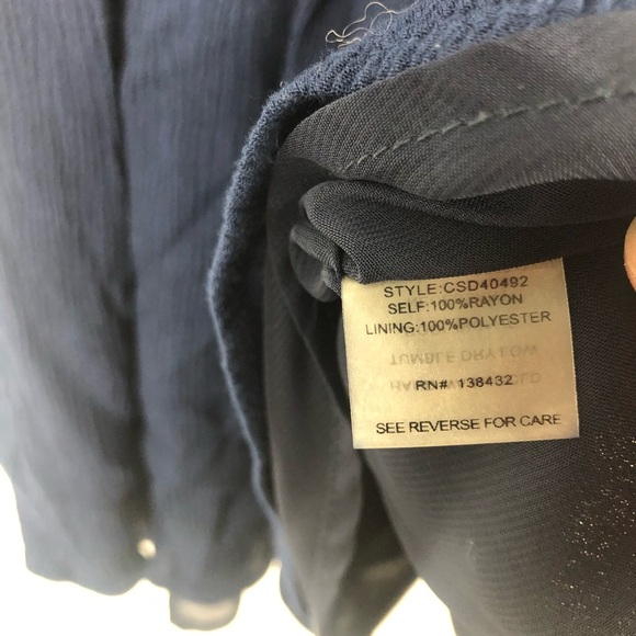 Women's Altar’d State Navy Blue Sleeveless Tank Mini Dress Size Small - Picture 5 of 5